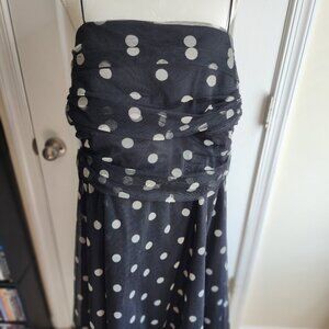 Eliza New York 24W Polka Dot Dress-Plus Size
